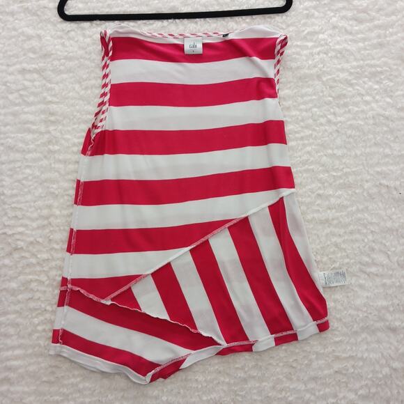Tank Top Size S Sailorcore CAbi Candy Cane Stripe Red White Nautical Cruise - Picture 9 of 13